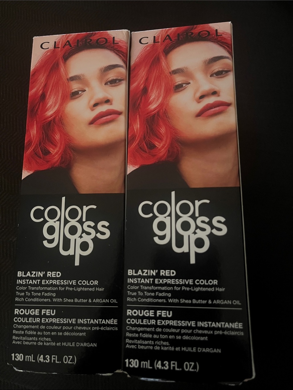 Set of 2- Clairol Color Gloss Up Blazin Red